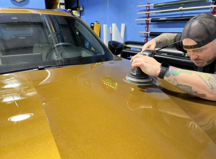 Acura Hood Polished Before PPF Install 