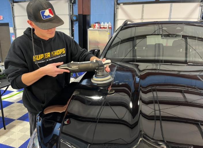 Polishing Hood Before PPF Install