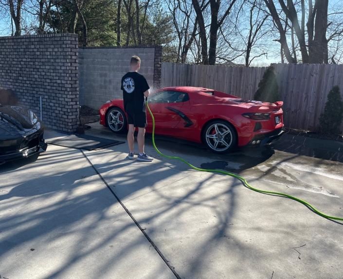 New Corvette Getting Decon Wash Before XPEL Full Body PPF 