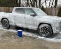 RIVIAN FOAM BATH BEFORE XPEL PPF 